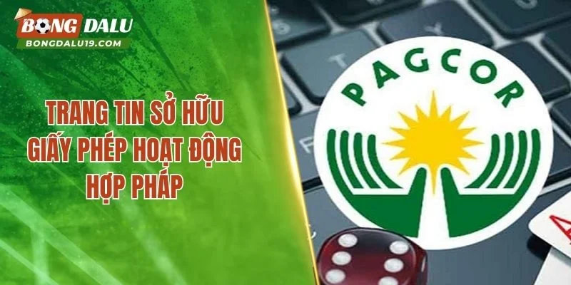 Trang tin sở hữu giấy phép hoạt động hợp pháp
