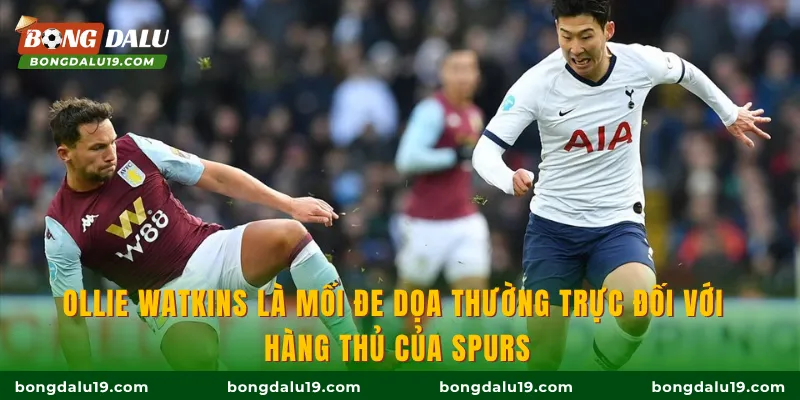 Ollie Watkins là mối đe dọa thường trực đối với hàng thủ của Spurs