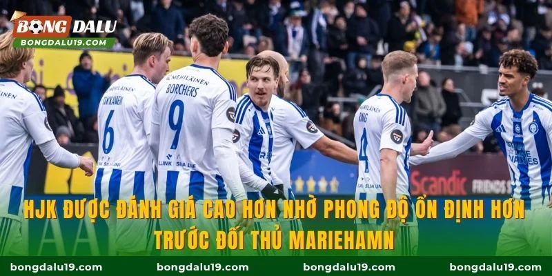HJK được đánh giá cao hơn nhờ phong độ ổn định hơn trước đối thủ Mariehamn