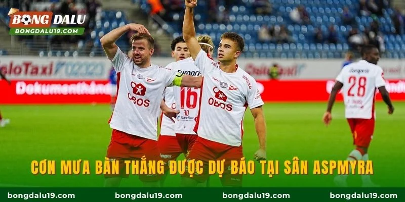 Cơn mưa bàn thắng được dự báo tại sân Aspmyra