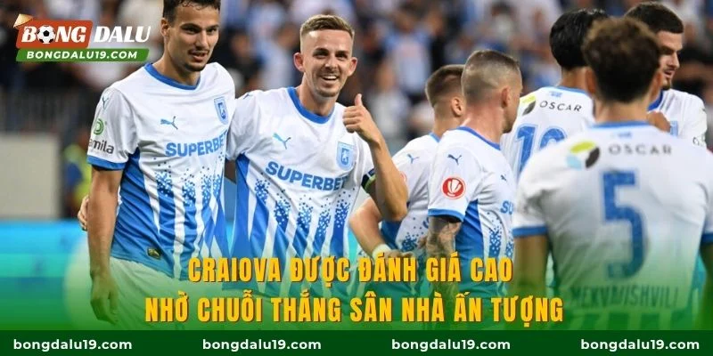 Craiova được đánh giá cao nhờ chuỗi thắng sân nhà ấn tượng