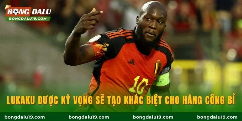 Lukaku được kỳ vọng sẽ tạo khác biệt cho hàng công Bỉ