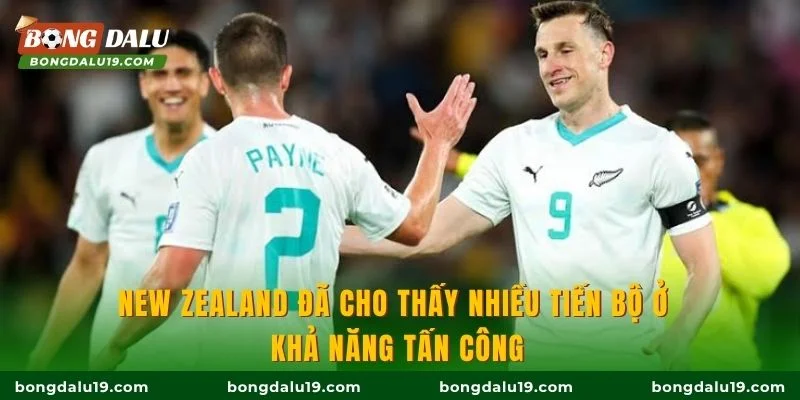 New Zealand đã cho thấy nhiều tiến bộ ở khả năng tấn công