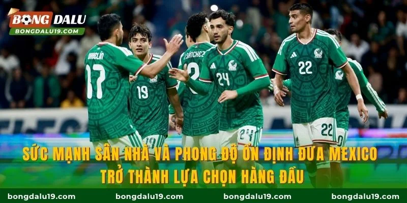 Sức mạnh sân nhà và phong độ ổn định đưa Mexico trở thành lựa chọn hàng đầu